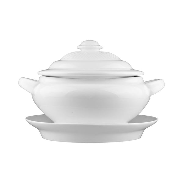 4877 Long Fine Classicware Oval Casserole & Lid With Platter Globe Importers Adelaide Hospitality Supplies