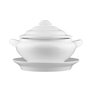 4877 Long Fine Classicware Oval Casserole & Lid With Platter Globe Importers Adelaide Hospitality Supplies
