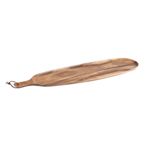 76851 Moda Oval Paddle Board With Lip - Rustic Acacic Wood Globe Importers Adelaide Hospitality Suppliers
