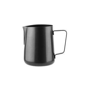 79381-BK Water / Milk Frothing Jug Black Regular Handle Globe Importers Adelaide Hospitality Suppliers