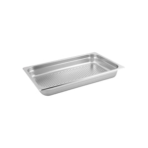 885105 1/1 Size Perforated Steam Pan Stainless Steel Globe Importers Adelaide Hospitality Supplies
