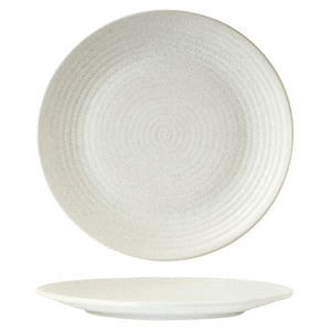 FROST ROUND RIBBED PLATE