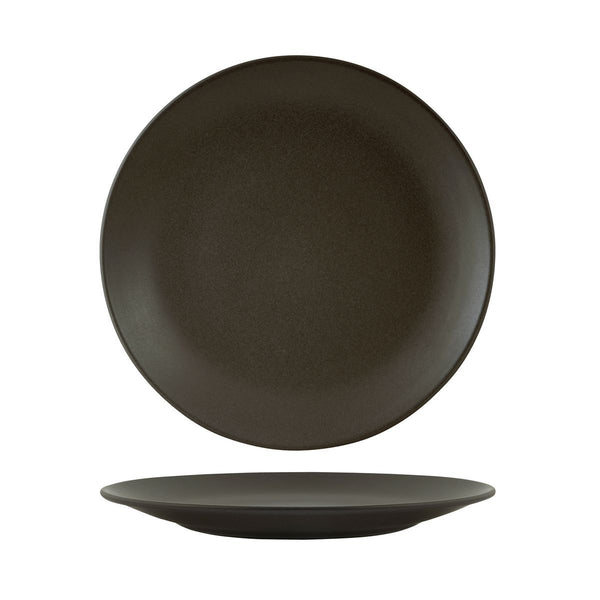 CHARCOAL ROUND COUPE PLATE