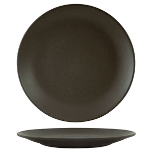 CHARCOAL ROUND COUPE PLATE