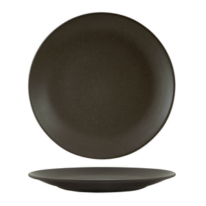 CHARCOAL ROUND COUPE PLATE