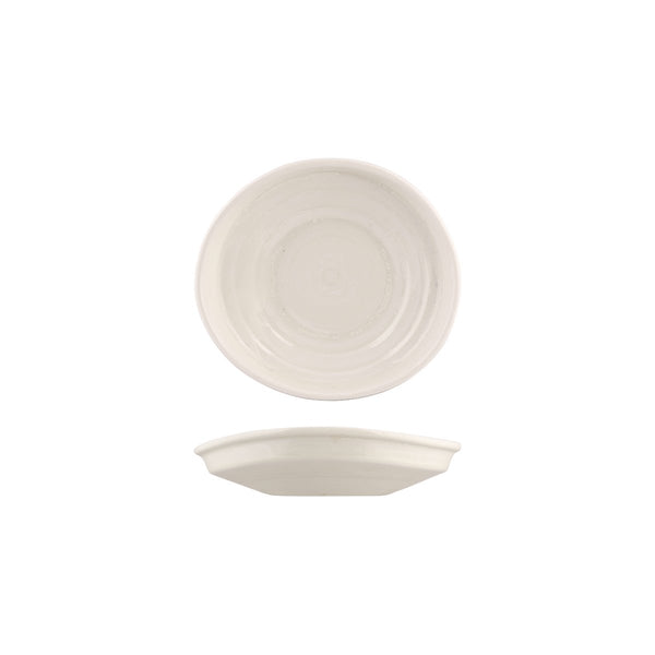 926532 Moda Porcelain Snow Irregular Plate Globe Importers Adelaide Hospitality Supplies