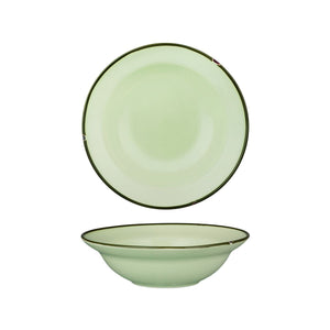 94128-GG Luzerne Tintin Green Green Round Deep Plate / Bowl Globe Importers Adelaide Hospitality Supplies