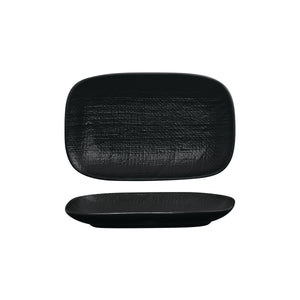 94523-BK Luzerne Linen Black Oblong Plate Globe Importers Adelaide Hospitality Supplies