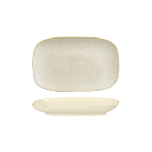 94523-RW Luzerne Linen Reactive White Oblong Plate Globe Importers Adelaide Hospitality Supplies