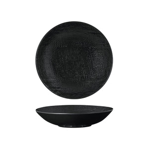 94552-BK Luzerne Linen Black Round Share Bowl Globe Importers Adelaide Hospitality Supplies