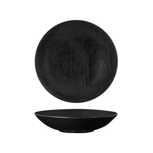 94553-BK Luzerne Linen Black Round Share Bowl Globe Importers Adelaide Hospitality Supplies