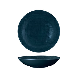 94553-BL Luzerne Linen Navy Blue Round Share Bowl Globe Importers Adelaide Hospitality Supplies