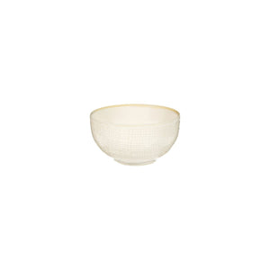 94561-RW Luzerne Linen Reactive White Round Bowl Globe Importers Adelaide Hospitality Supplies