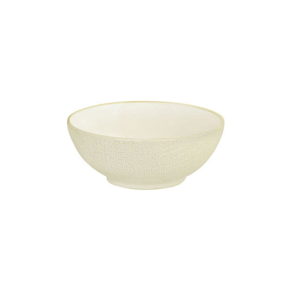94562-RW Luzerne Linen Reactive White Round Bowl Globe Importers Adelaide Hospitality Supplies