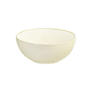 94563-RW Luzerne Linen Reactive White Round Bowl Globe Importers Adelaide Hospitality Supplies