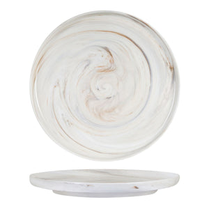946013 Luzerne Signature Marble Round Plate - Vertical Rim Globe Importers Adelaide Hospitality Supplies