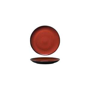 948801 Luzerne Rustic Crimson Round Coupe Plate Globe Importers Adelaide Hospitality Supplies