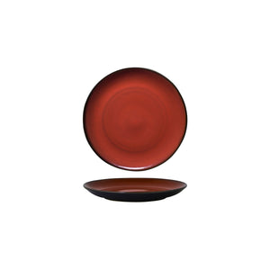 948802 Luzerne Rustic Crimson Round Coupe Plate Globe Importers Adelaide Hospitality Supplies