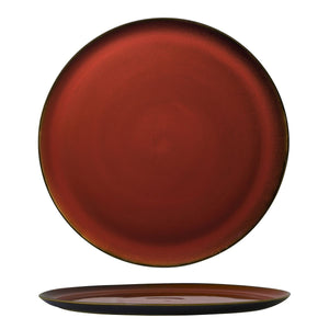 948812 Luzerne Rustic Crimson Pizza Plate Globe Importers Adelaide Hospitality Supplies