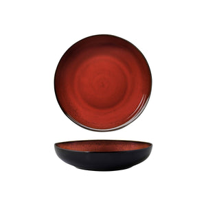 948852 Luzerne Rustic Crimson Round Share Bowl Globe Importers Adelaide Hospitality Supplies