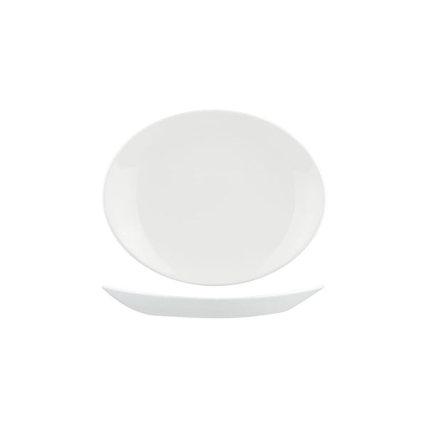 9934120 Churchill Orbit Oval Coupe Plate Globe Importers Adelaide Hospitality Supplies