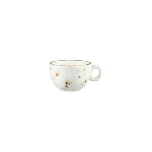 9941-WHT Long Fine Wellingotn Rustic White Cappuccino Cup Globe Importers Adelaide Hospitality Supplies