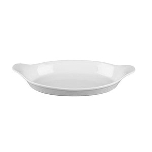 9961006 Churchill Cookware Oval Gratin White Globe Importers Adelaide Hospitality Supplies