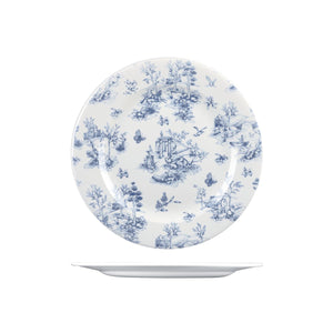 9971127 Churchill Vintage Prints Toile Prague Round Plate Wide Rim Globe Importers Adelaide Hospitality Supplies