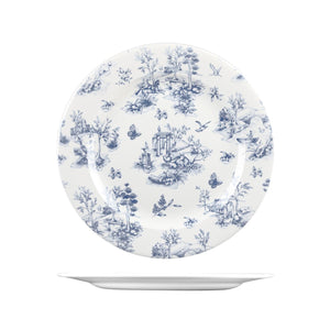 9971130 Churchill Vintage Prints Toile Prague Round Plate Wide Rim Globe Importers Adelaide Hospitality Supplies