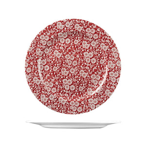 9971630 Churchill Vintage Prints Victorian Calico Cranberry Round Coupe Plate Globe Importers Adelaide Hospitality Supplies