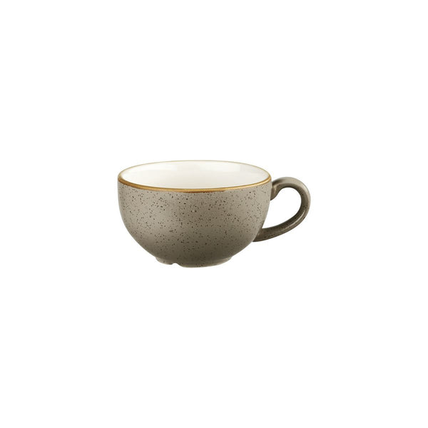 9975008-P Churchill Stonecast Peppercorn Grey Cappuccino Cup Globe Importers Adelaide Hospitality Supplies