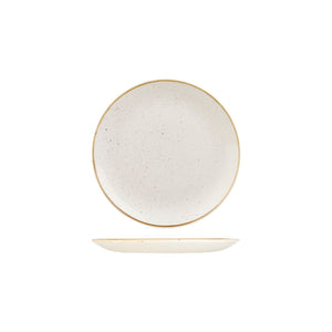 9975116-W Stonecast Barley White Round Coupe Plate Globe Importers Adelaide Hospitality Supplies