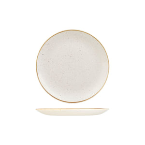 9975122-W Stonecast Barley White Round Coupe Plate Globe Importers Adelaide Hospitality Supplies