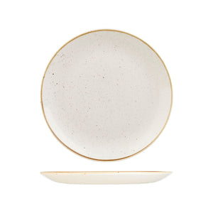 9975126-W Stonecast Barley White Round Coupe Plate Globe Importers Adelaide Hospitality Supplies
