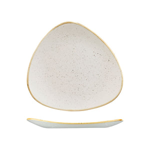 9975326-W Stonecast Barley White Triangular Plate Globe Importers Adelaide Hospitality Supplies