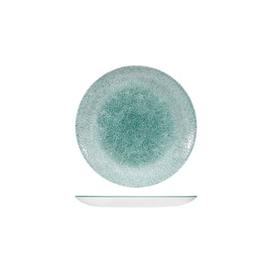 RAKU JADE GREEN ROUND COUPE PLATE