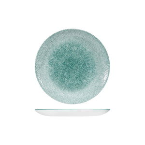 RAKU JADE GREEN ROUND COUPE PLATE