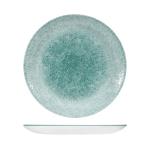 RAKU JADE GREEN ROUND COUPE PLATE