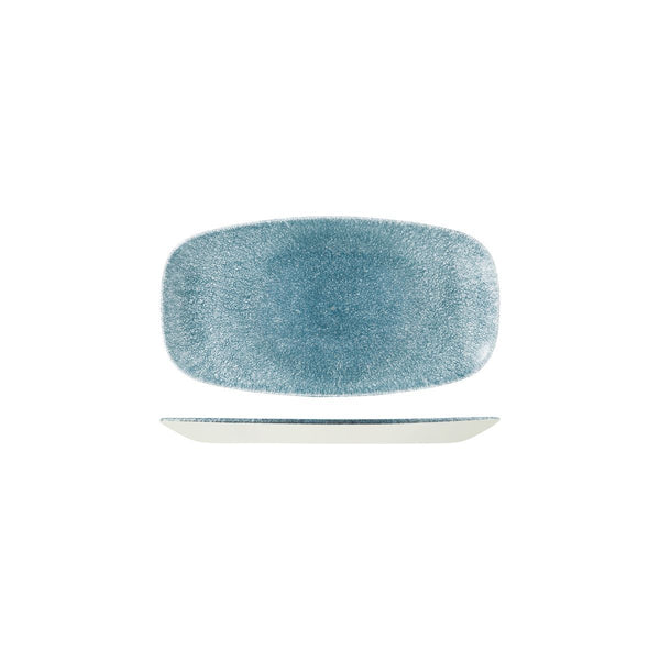 RAKU TOPAZ BLUE OBLONG CHEF'S PLATE