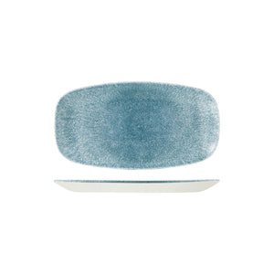 RAKU TOPAZ BLUE OBLONG CHEF'S PLATE