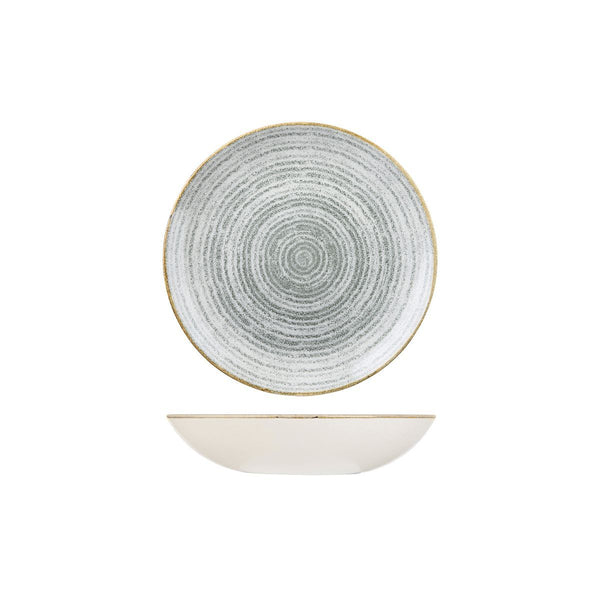 9976618-G Studio Prints Homespun Stone Grey Round Coupe Bowl Globe Importers Adelaide Hospitality Supplies