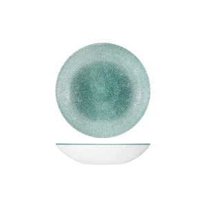 RAKU JADE GREEN ROUND COUPE BOWL