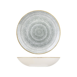 9976625-G Studio Prints Homespun Stone Grey Round Coupe Bowl Globe Importers Adelaide Hospitality Supplies
