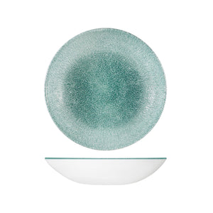 RAKU JADE GREEN ROUND COUPE BOWL