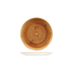 PATINA VINTAGE COPPER ROUND COUPE PLATE