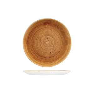 PATINA VINTAGE COPPER ROUND COUPE PLATE