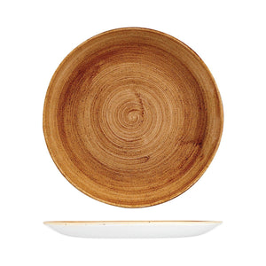 PATINA VINTAGE COPPER ROUND COUPE PLATE