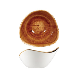 PATINA VINTAGE COPPER TRIANGULAR BOWL