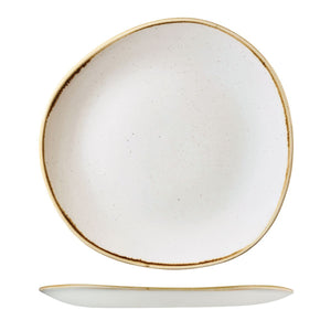9979128-W Stonecast Barley White Round Organic Plate Globe Importers Adelaide Hospitality Supplies