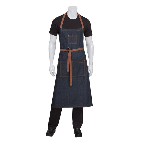 AB036-IBL Chef Works Memphis Chefs Bib Apron Globe Importers Adelaide Hospitality Supplies